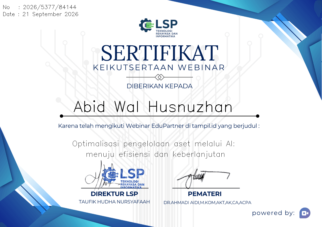 Optimalisasi Pengelolaan Aset Melalui AI: Menuju Efisiensi dan Keberlanjutan
